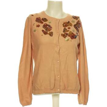 Vêtements Femme Gilets / Cardigans Blouse En Coton 38 - T2 - M Orange