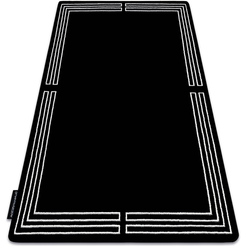 La garantie du prix le plus bas Tapis Rugsx Tapis HAMPTON Chick cadre noir 80x150 cm Noir