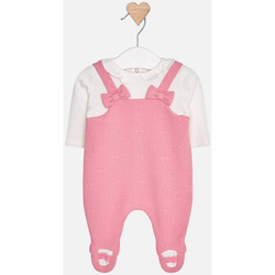 Vêtements Enfant Pyjamas / Chemises de nuit Mayoral ensemble barboteuse Salopette avec t shirt rose/blanc Rose