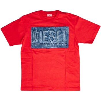 Vêtements Garçon T-shirts manches courtes Diesel J01209-00YI9 Rouge