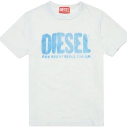 Vêtements Garçon T-shirts manches courtes Diesel J01130-0KFAV Blanc