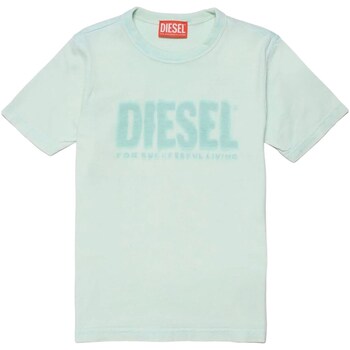 Vêtements Garçon Cute pure organic t-shirt with ruffles along the neckline and around t Diesel J01130-0KFAV Vert