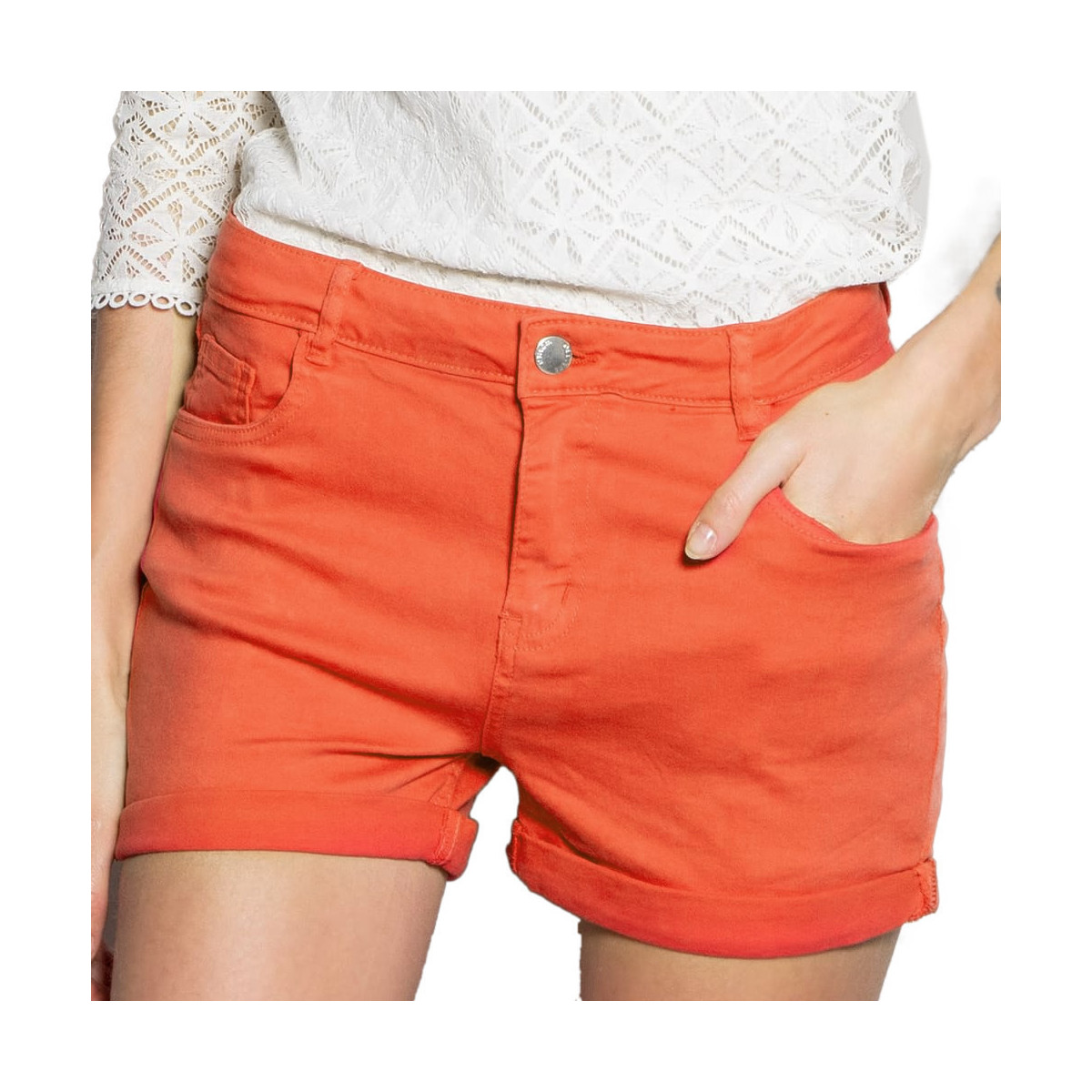 Vêtements Femme Shorts / Bermudas Deeluxe 02T708W Orange