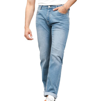 Vêtements Homme WOOL Jeans droit Deeluxe JJ8095M Bleu