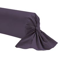 Maison & Déco Taies d'oreillers / traversins Salomé Prestige Taie de traversin unie percale de coton 80 fils - 85x185 Violet