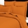 Maison & Déco Draps Salomé Prestige Drap plat uni Satin de Coton 120 Fils Orange