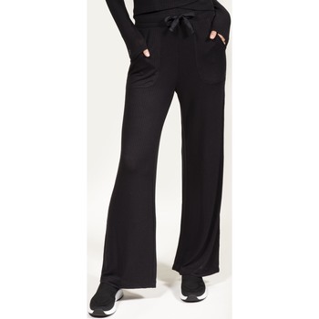 Isotoner Pantalon Homewear femme douceur et ultra confort Noir