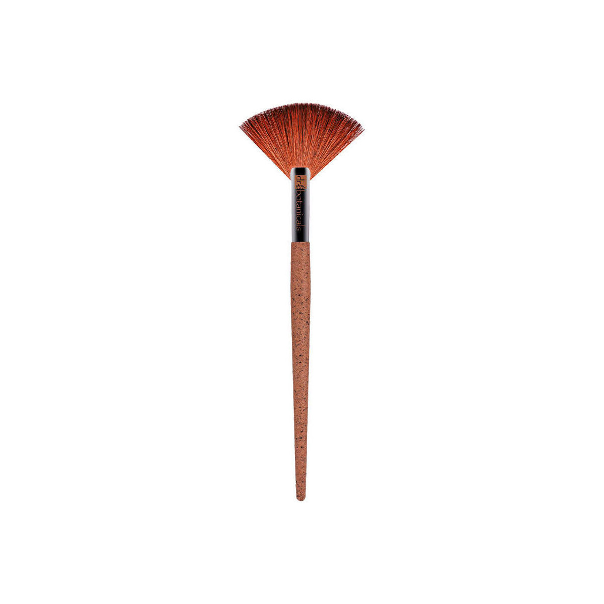 Beauté Pinceaux Dr. Botanicals Fan Brush Bionic Synthetic Hair Recycled Aluminium Coffee & Cor 