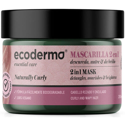Beauté Femme Soins & Après-shampooing Ecoderma Naturally Curly Mascarilla 2 En 1 