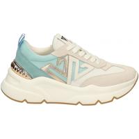 Chaussures Femme Baskets mode Emanuélle Vee SNEAKER taupe ALLACCIATA Blanc