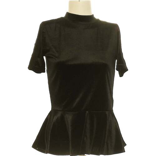 Vêtements Femme Vestes en cuir / synthétiques Zara top manches courtes  36 - T1 - S Noir Noir