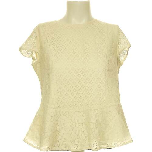 Vêtements Femme Jean Slim Femme Zara top manches courtes  38 - T2 - M Blanc Blanc