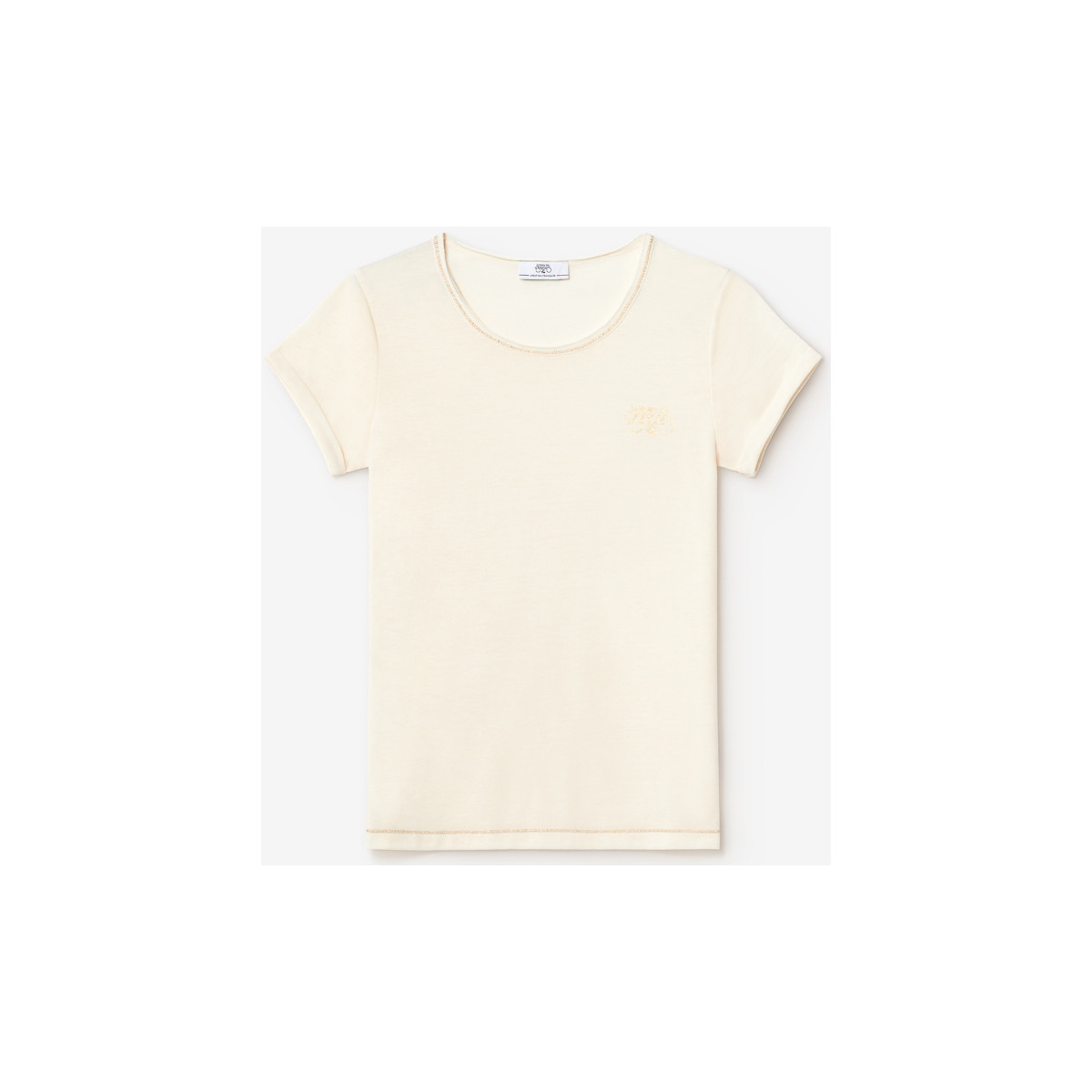 Vêtements Femme T-shirts & Polos Le Temps des Cerises T-shirt smalltrame crème Blanc