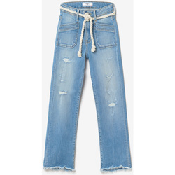 Vêtements Fille Jeans NEWLIFE - JE VENDS Precia 7/8ème jeans destroy bleu Bleu