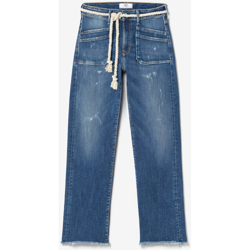 Vêtements Femme Jeans Only & Sonsises Pricilia taille haute 7/8ème jeans destroy bleu Bleu