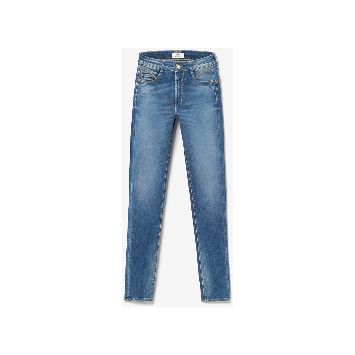 Vêtements Femme Jeans Le Temps des Cerises Lump pulp slim taille haute 7/8ème jeans bleu Bleu