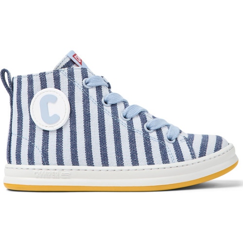 Chaussures Enfant Bottes Camper Sneaker Pelotas Ariel Cuir Bleu