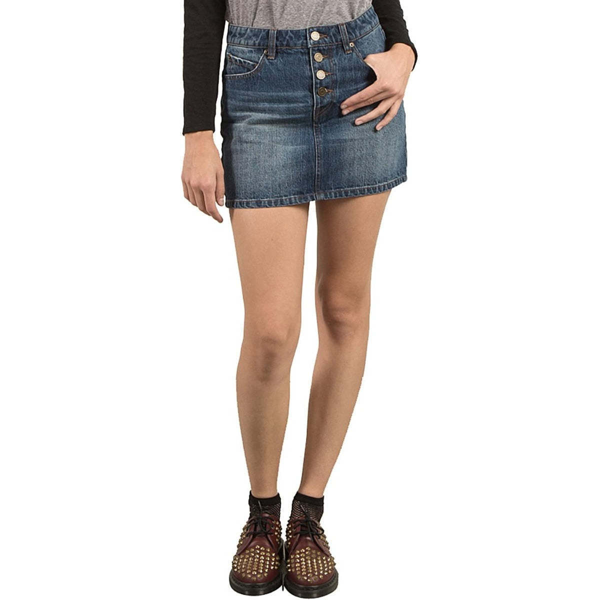 Vêtements Femme Shorts / Bermudas Volcom Stoned Mini Skirt RDS Bleu