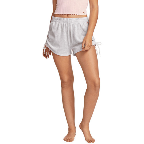 Vêtements Femme pants Shorts / Bermudas Volcom Lil Fleece Short Light Grey Gris