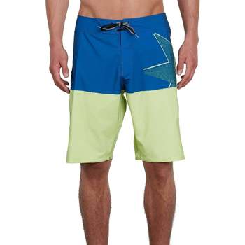 Vêtements Homme Maillots / ttermusen Shorts de bain Volcom Lido Block Mod 21 Shadow Lime Bleu