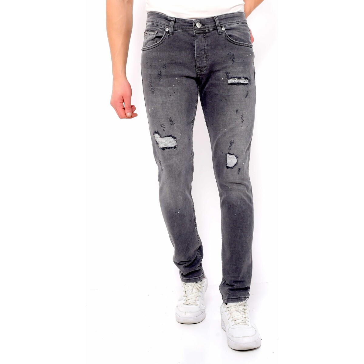 Vêtements Homme Clash Jeans slim True Rise 140551128 Gris