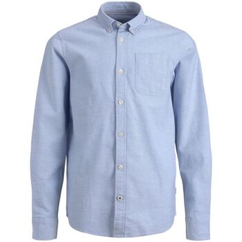 Vêtements Garçon Chemises manches longues Jack & Jones 12183229 JJEOXFORD SHIRT-CASHMERE BLUE Bleu