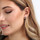 Montres & Bijoux Femme Boucles d'oreilles Cleor Boucles d'oreilles en or 375/1000 et sapphire Blanc