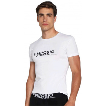 Vêtements Homme white asymmetric shirt Emporio Armani Tee shirt  homme Blanc 111035 - S Blanc