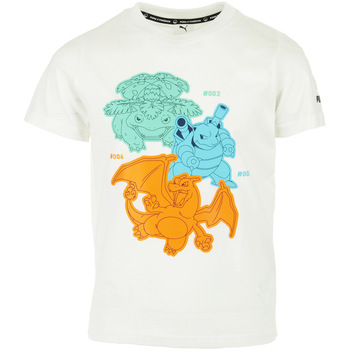 Vêtements Enfant T-shirts Homme courtes Puma Pokemon Tee Kids Blanc
