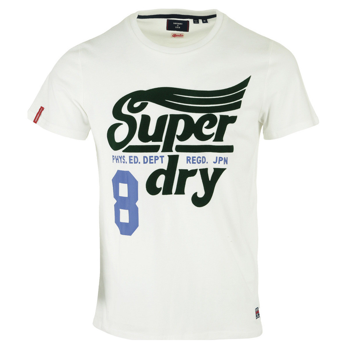 Vêtements Homme T-shirts manches courtes Superdry Collegiate Graphic Tee 185 Blanc