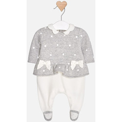 Vêtements Enfant Pyjamas / Chemises de nuit Mayoral pyjama fille gris blanc 