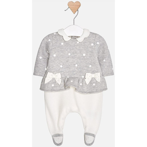 Vêtements Fille Pyjamas / Chemises de nuit Mayoral pyjama fille gris blanc Gris