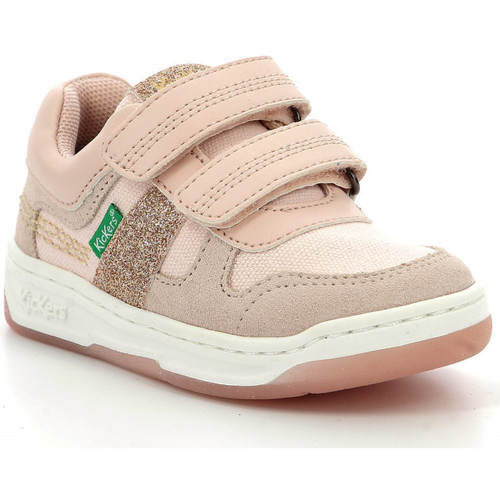 Chaussures Fille Baskets basses Kickers Kalido Rose