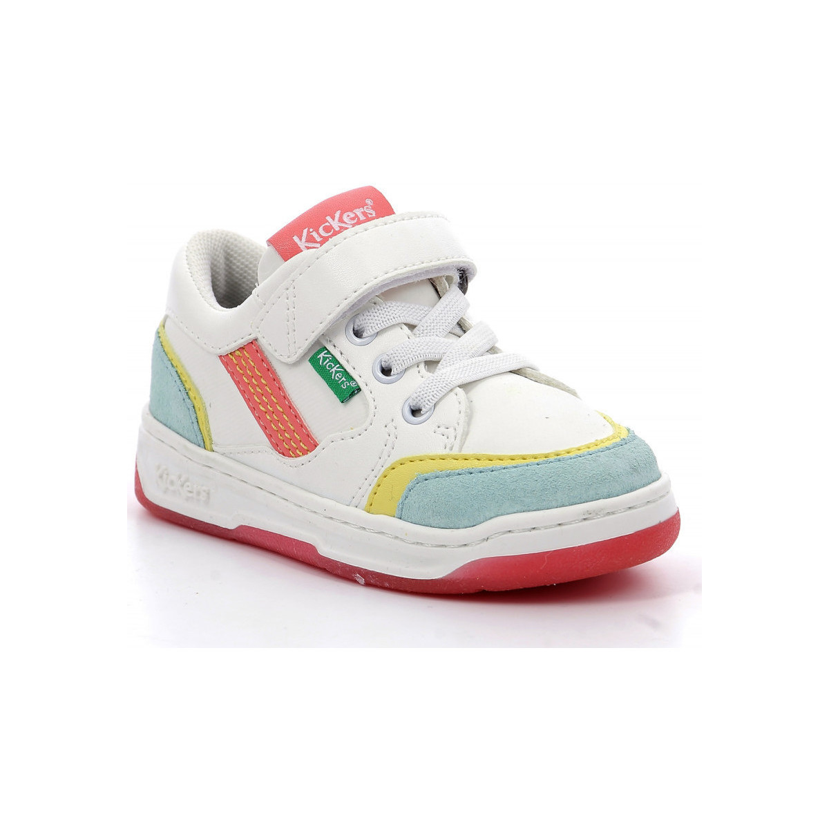 Chaussures Fille Baskets basses Kickers Kouic Blanc