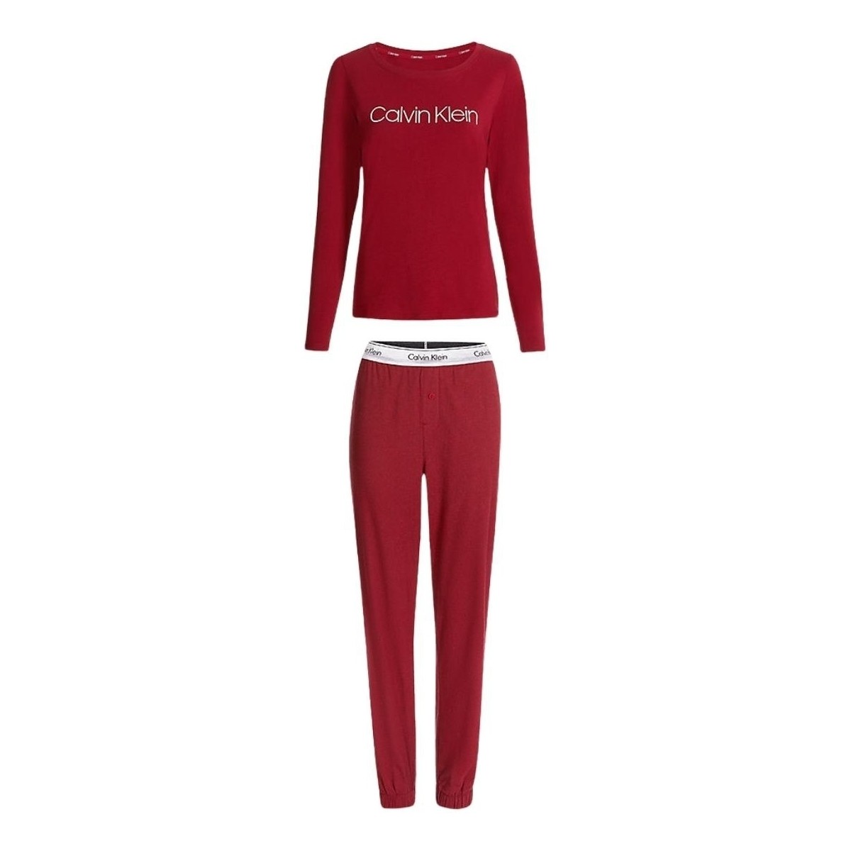 Vêtements Femme Pyjamas / Chemises de nuit Calvin Klein Jeans Ensemble de pyjama femme  Ref 58941 TX4 Rouge Rouge