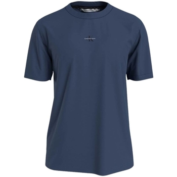 Vêtements Homme T-shirts & Polos Tecnologias Calvin Klein Jeans T shirt homme  Ref 58709 DBZ Aegean Sea Bleu