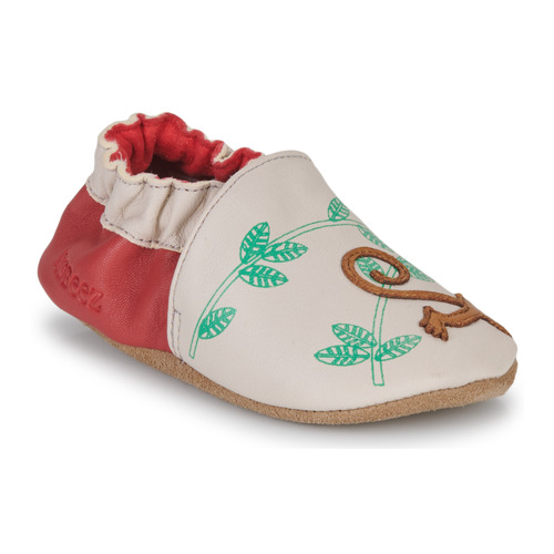 Chaussures Enfant Chaussons bébés Robeez ACROBATIC MONKEY Beige / Rouge