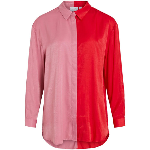 Vêtements Femme Chemises / Chemisiers Vila Chemise rose et rouge Rose