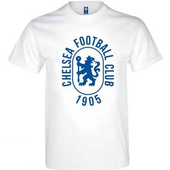 Vêtements T-shirts manches longues Chelsea Fc  Blanc