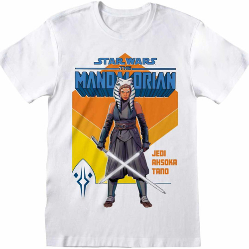 Vêtements T-shirts manches longues Star Wars: The Mandalorian HE1267 Blanc