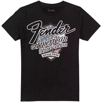 Vêtements Homme T-shirts manches longues Fender TV1729 Noir