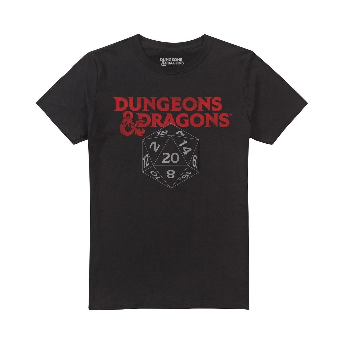 Vêtements Homme T-shirts manches longues Dungeons & Dragons D20 Noir