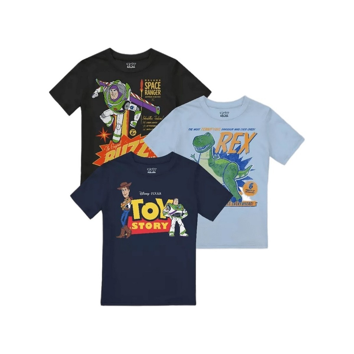 Vêtements Garçon T-shirts manches longues Toy Story Buzz Woody & Rex Blanc