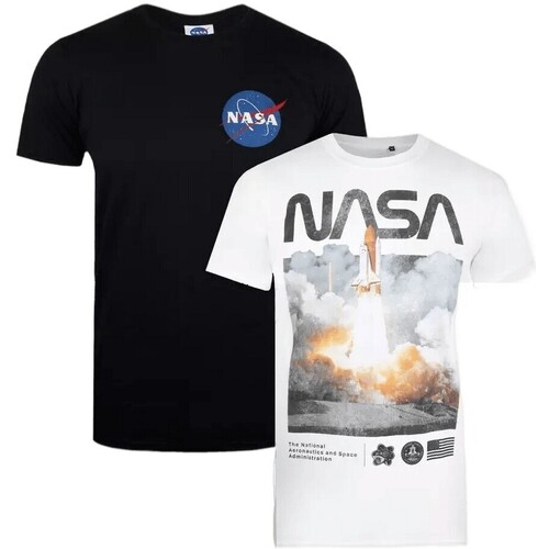 Vêtements Homme T-shirts manches longues Nasa Mission Control Noir