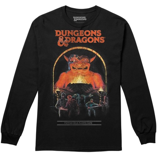 Vêtements Homme T-shirts manches longues Dungeons & Dragons The Roleplayer Noir