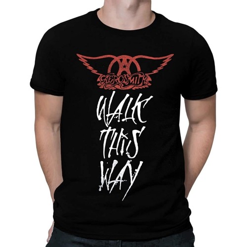 Vêtements Homme T-shirts manches longues Aerosmith Walk This Way Noir