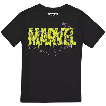Vêtements Garçon T-shirts manches longues Marvel  Noir