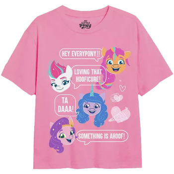 Vêtements Fille T-shirts manches longues My Little Pony Texting Ponies Rouge