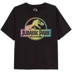 Vêtements Fille T-shirts manches longues Jurassic Park TV1918 Noir