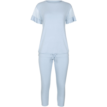 Vêtements Femme Pyjamas / Chemises de nuit Lisca Pyjama tenue d'intérieur leggings top Ezlynn courtes Smooth Bleu